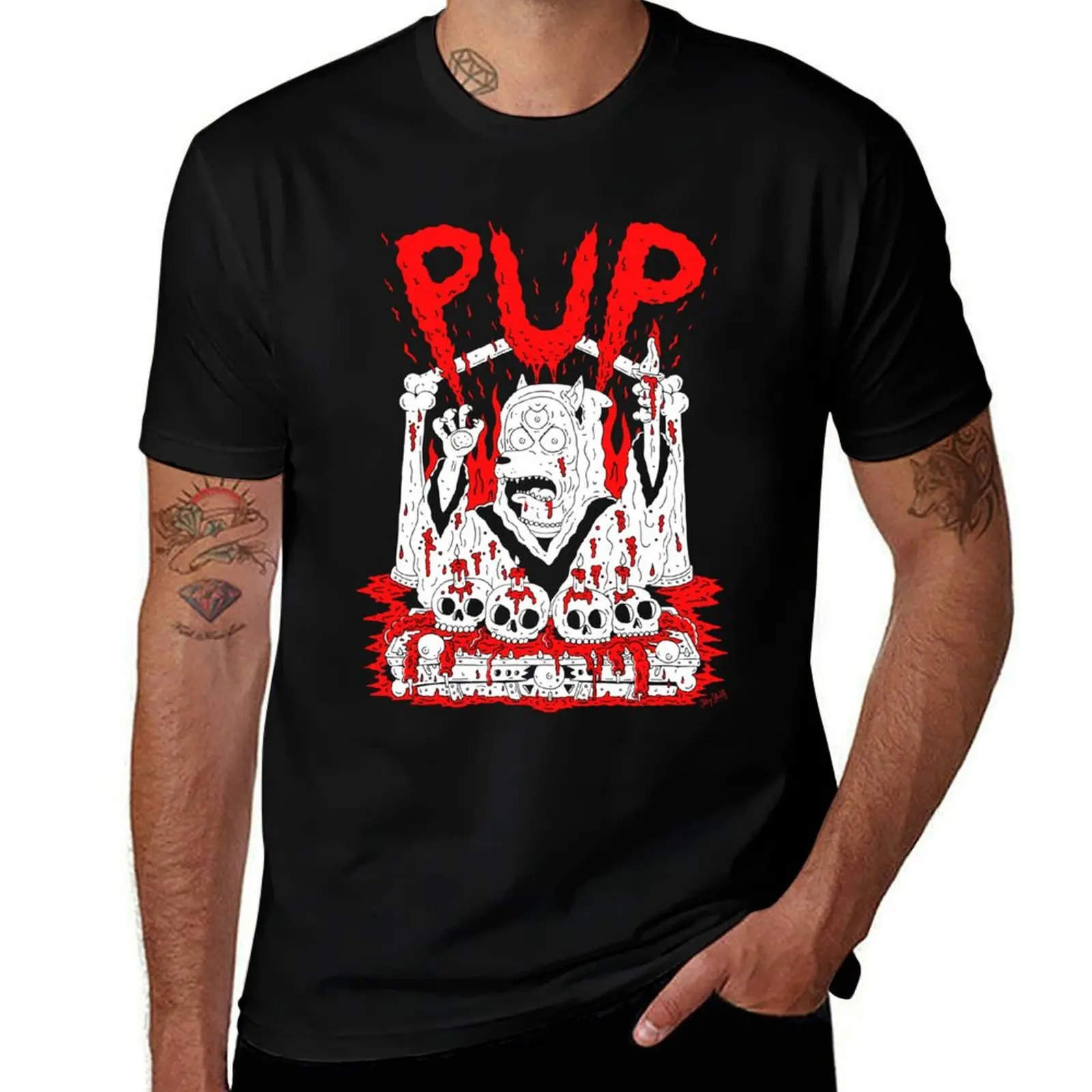 

Mens My Favorite pup band Gifts Movie Fans T-Shirt Basic Simple Casual Short Sleeve Tee
