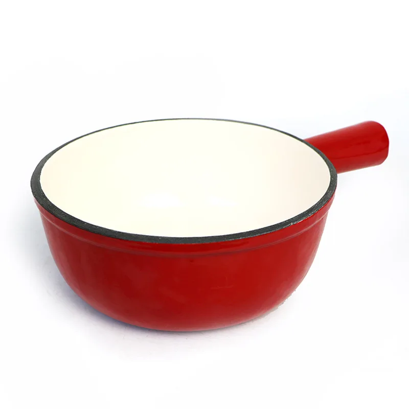 

Hot Selling Wholesale Customized Cast Iron Enamel Pot Round Casserole Cookware Set for Kitchen Restaurant Cheese Fondue