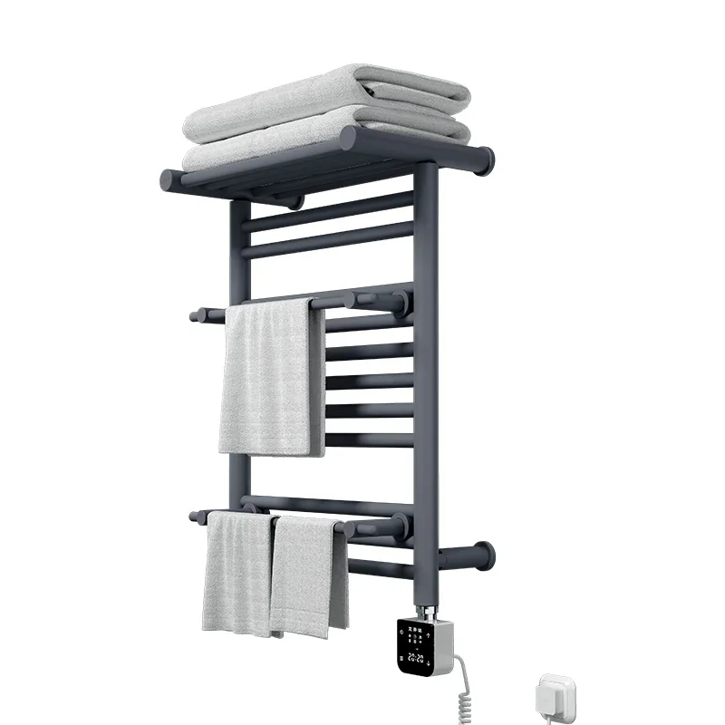 New Design Electric heated towel warmer radiator Bathroom space Heater Towel Dryer Thermostat