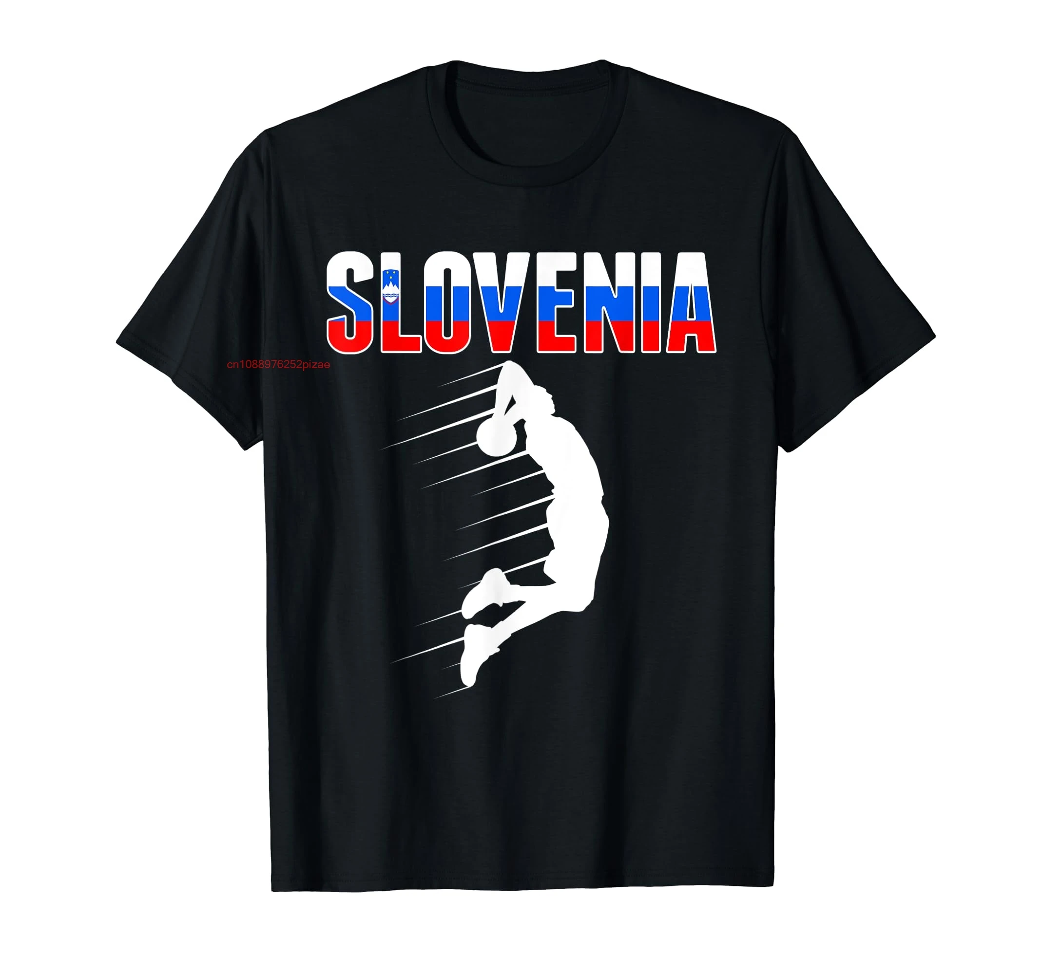 100% Cotton Slovenia Basketball Fans Slovenian Flag T-Shirt MEN WOMEN UNISEX T Shirts Size S-6XL