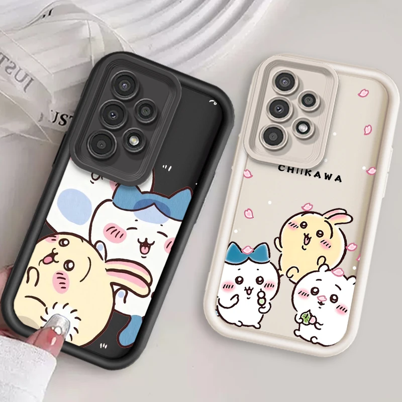 Usagi Chiikawa Hachiware Cute For Samsung A73 A71 A54 A53 A52 A51 A33 A32 A21S A14 A13 A12 A25 A04 A05 5G Eye Ladder Cover