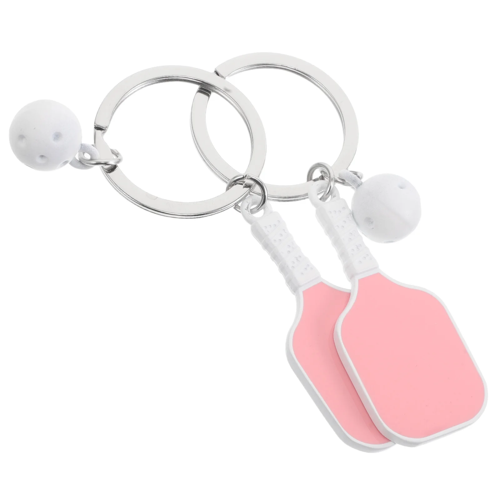 

2 Pcs Peak Ball Keychain for Athletes Team Sports Player Reward Keyring Sporty Bag Charm Equipment
