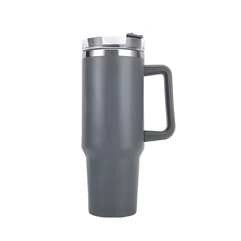 1200ML Large Capacity Thermos Cup Stainless Steel Vacuum Insulated Water Bottle with Straw Leak Proof Gym Travel Mug