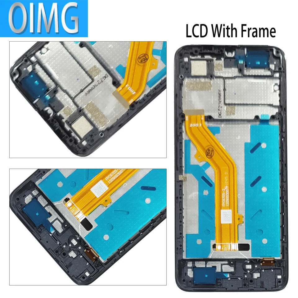 6.75" para TCL 40 SE LCD Display Con Marco Touch Screen T610K Panel Digitizer Repuestos 6