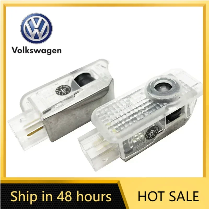 

VW 2026 Hot LED Car Door Logo Welcome Light for VOLKSWAGEN VW Passat B5 B5.5 2008 2009 2010 Phaeton Touareg Ghost Shadow Courtes