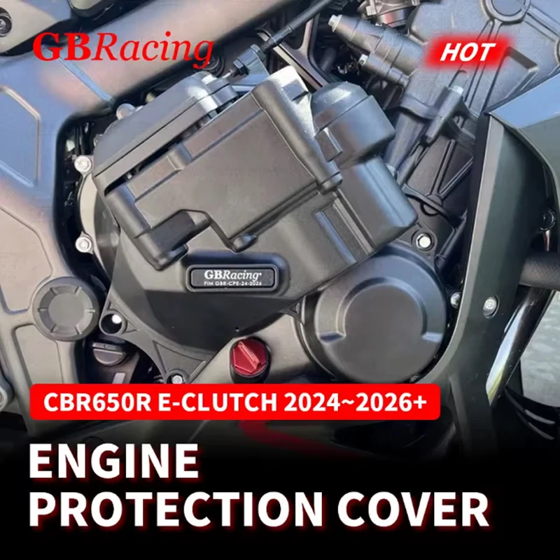 

New CBR650R E-Clutch 2024-2026 GBRacing moto accessoire For HONDA CB650R 2024-2026 E-Clutch motocicletas carenados Engine Cover