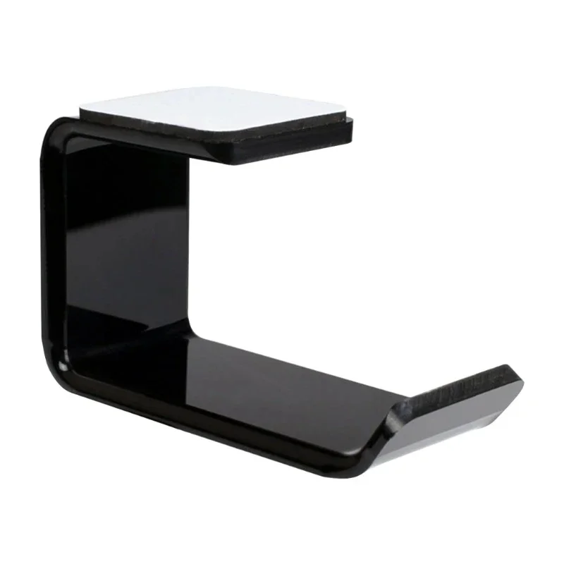 Wall Mounted Headphone Hanger Holder Stand Under Desk Hook Earphone Headsets Display Stand Holder Sticky Acrylic Bracket