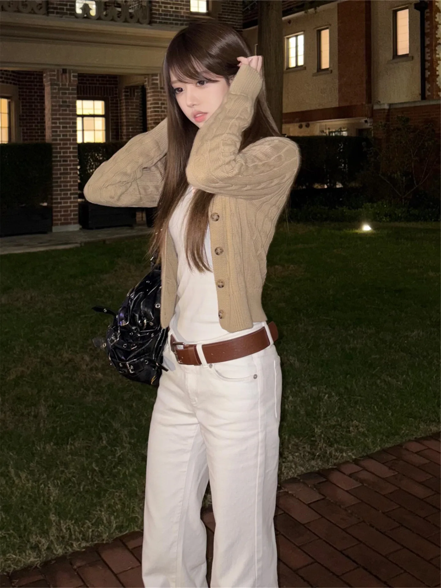 

Low-Waist Straight-Leg Jeans Women's Spring Autumn Slimming Extended Length Casual Pants Cotton Soft Comfortable Straight Fit