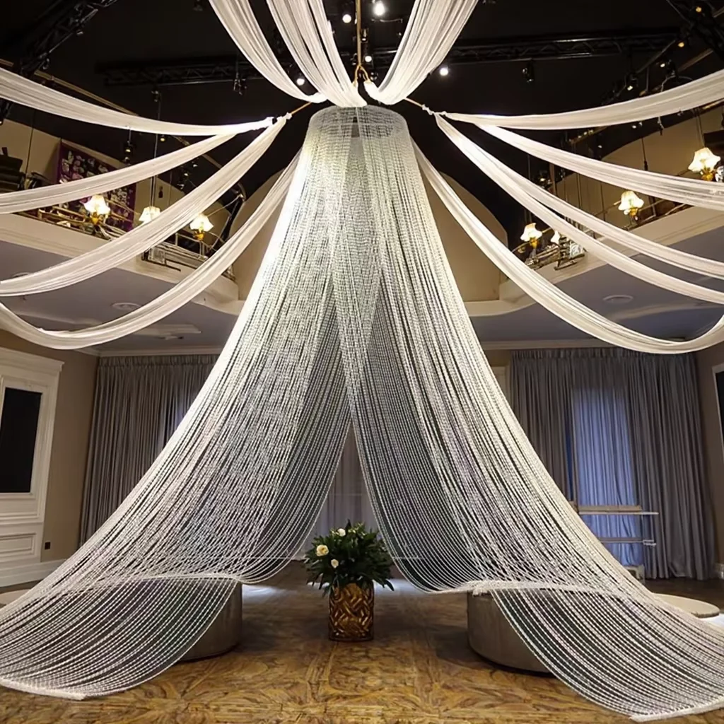 Butterfly Dream Acrylic Earth Bead Curtain Pendant Wedding Auditorium Ceiling Decoration; for Stage Background Road Guide