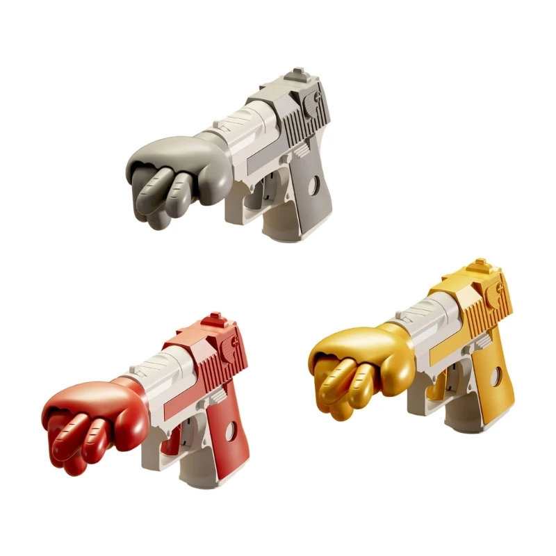 3 قطعة ABS لعبة معركة الإيماءات بنادق تشاركية تخفيف التوتر الدمى للبالغين لعبة الأسرة المسائية والاجتماعية 15UB