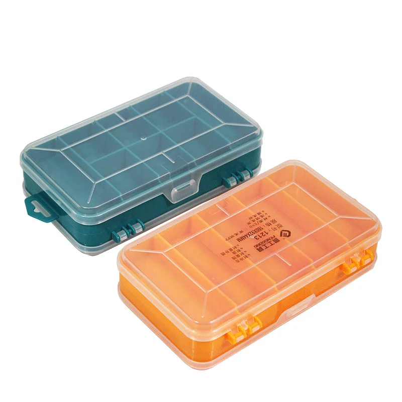Double-Side Hardware Organizer Box Multifunctional Plastic Small Tools Box for Nuts Bolts Screws Nails Small Hardware Storage