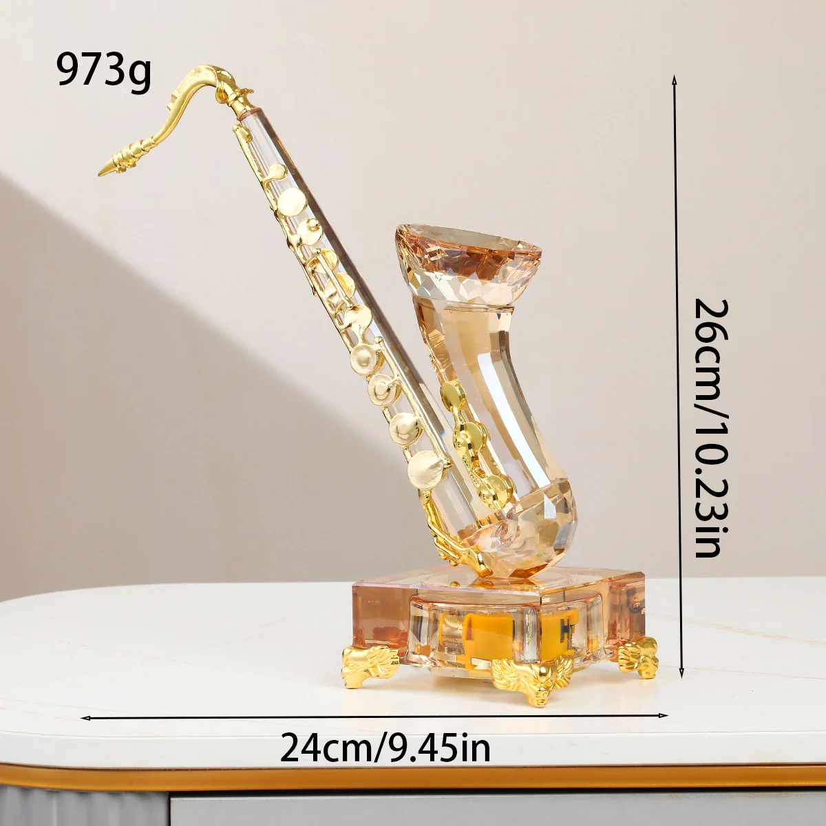 DSA simulation saxophone ornament creative musical instrument model living room porch TV cabinet handicrafts home decoration