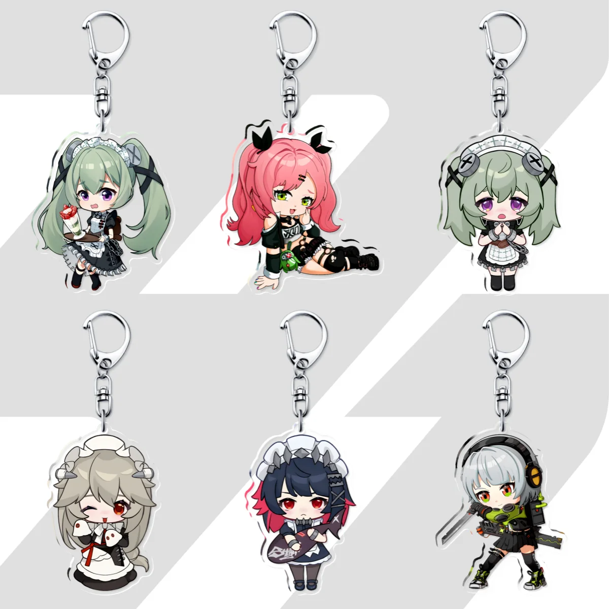 Hot Game Zenless Zone Zero Nicole Mana Ben Miyabi Anby Billy Ellen Keychains Pendant Car Key Chain Fans Gift Accessories