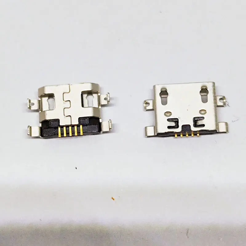 100Pcs Port ładowania Stacja dokująca 5pin ciężka płyta 0.8mm typ B bez boku Ładowarka Złącze mobilne Mini USB naprawa tabletu mobilnego Wtyczka ogonowa