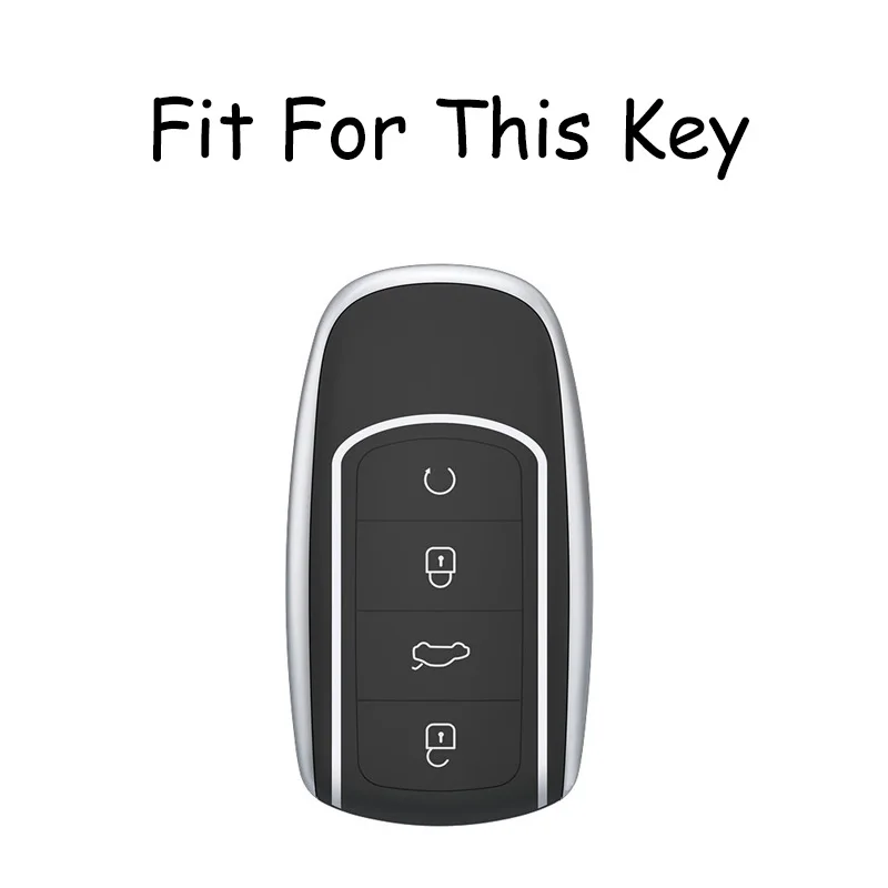 Graue TPU-Autoschlüsselhülle für Chery Jaecoo J7 7 J8 Omoda 5 C5 Tiggo 7 8 Pro Max Tiggo 7 8 Plus Arrizo 5 Plus Auto-Zubehör – Detail 1