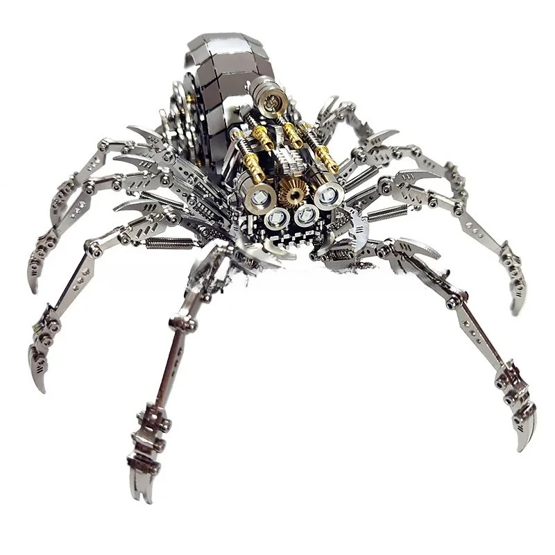 Steel Warcraft Spider King Plus Metal Assembling Model 3D Puzzle Mechanical Insect Handmade Creative Toy