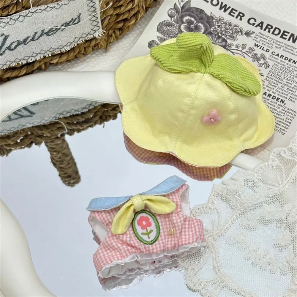 

For 10CM Doll Cotton Doll Rompers Soft Cotton Miniature Clothes Plush Doll Outfit Cute Cartoon Design Mini Doll Clothes