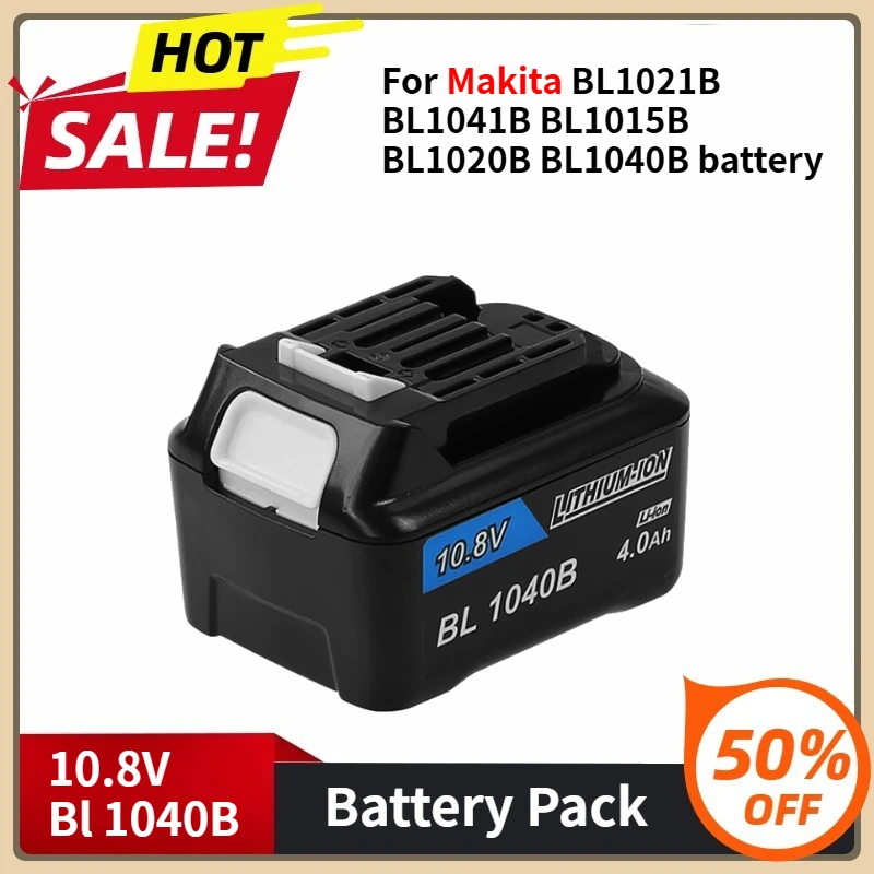 

Rechargeable Battery Power Tools Replaceable Battery for Makita BL1021B BL1041B BL1015B BL1020B BL1040B 4000mAh 6000mAh