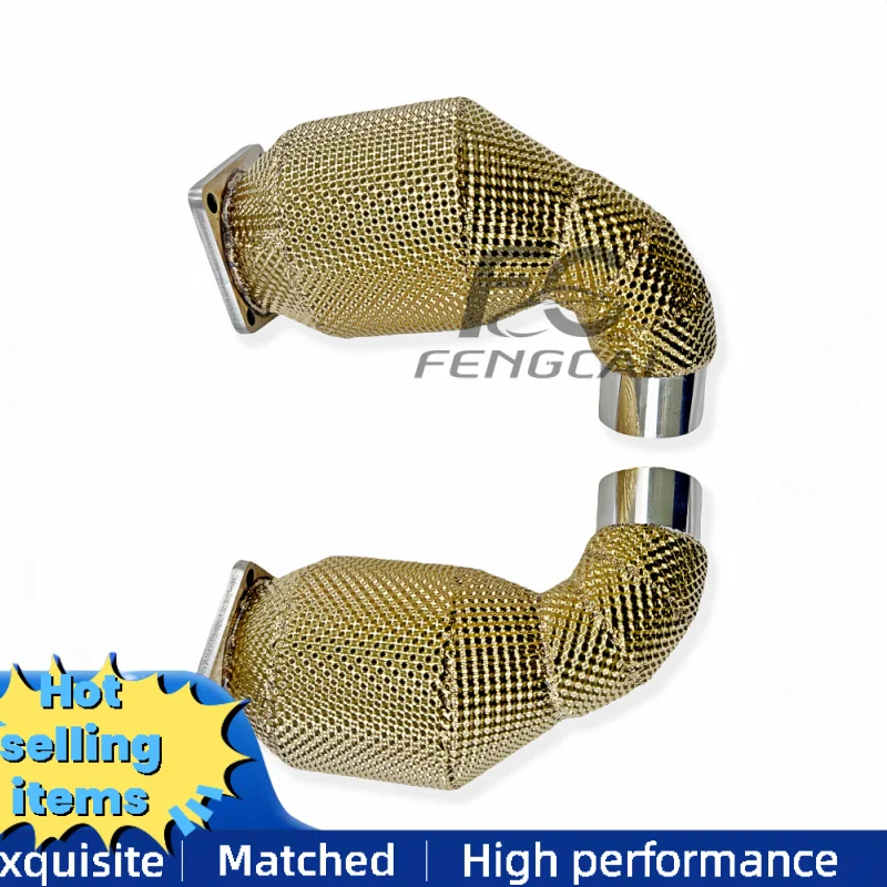 

Выхлопная труба из нержавеющей стали с высоким расходом для Porsche 997.2 Turbo 3.8T, модификация выхлопных труб каталитического нейтрализатора