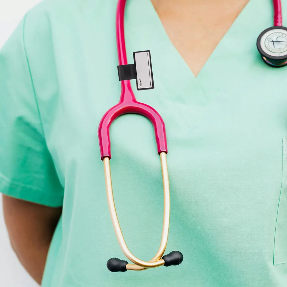 

12 Pcs Stethoscope Marker Identification Tags Name for Charm Abs Portable Labels Sign