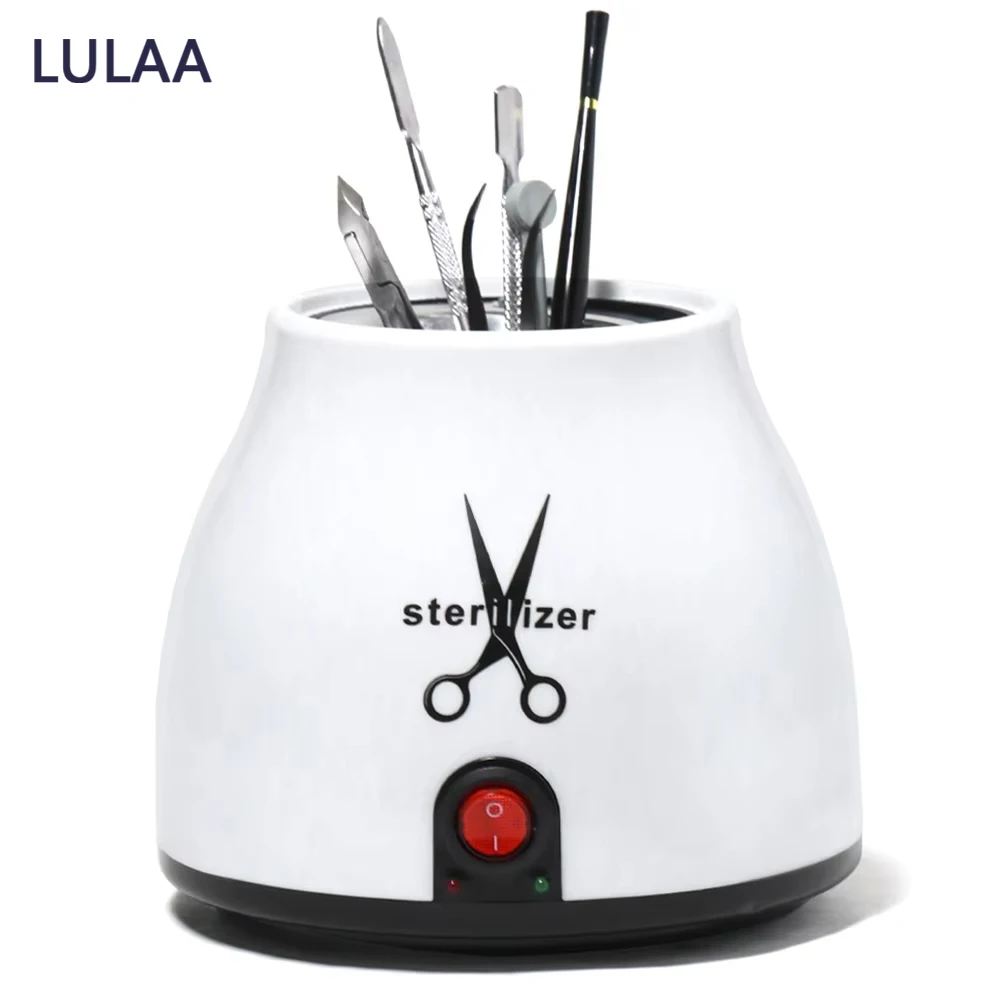 YIKOOLIN 100W Nail Tool Sterilizer Pot  Esthetician Machine Metal Nail Art Tools Sterilizers High Temperature For Nail Supplies