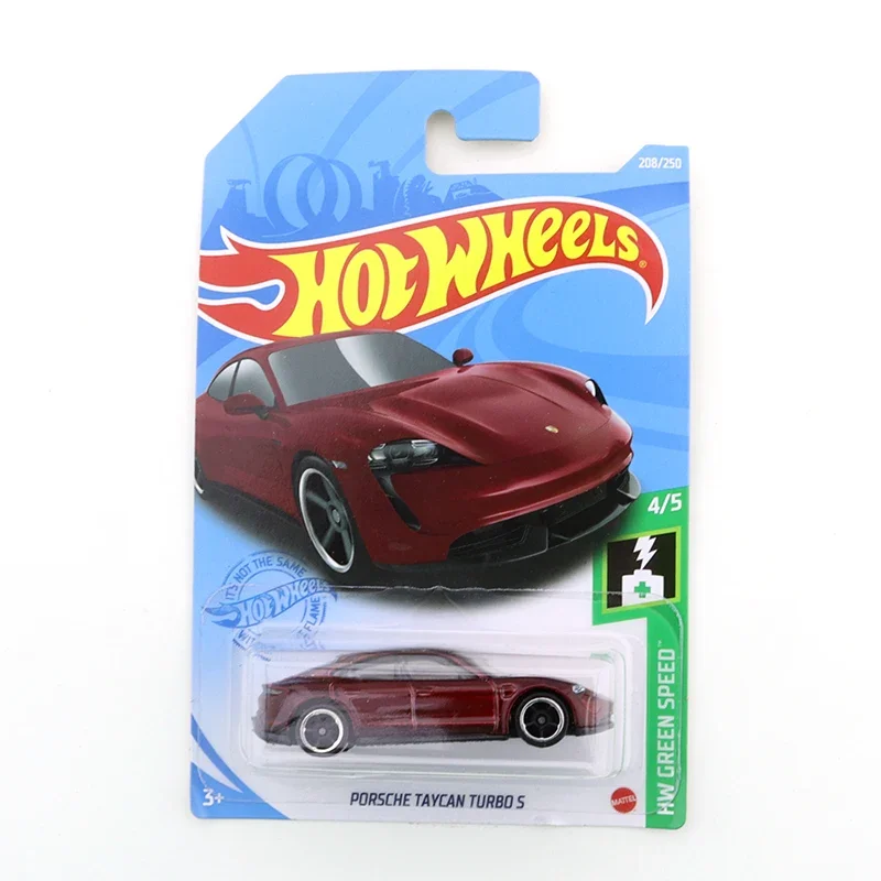 

2021-208 Hot Wheels PORSCHE TAYCAN TURBO S Mini Alloy Coupe 1/64 металлическая литая модель автомобиля, детские игрушки, подарок