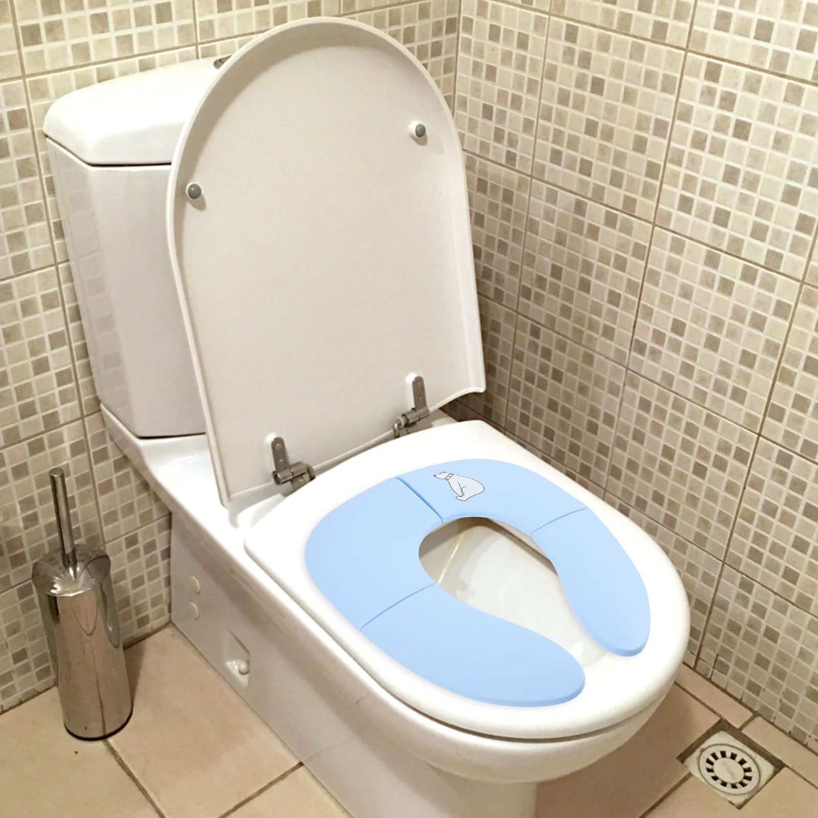 

Folding Toilet Seat Pad Portable Kids Potty Training Seat Washable Universal Travel Outdoor Bathroom Accessory Cleaning Care
