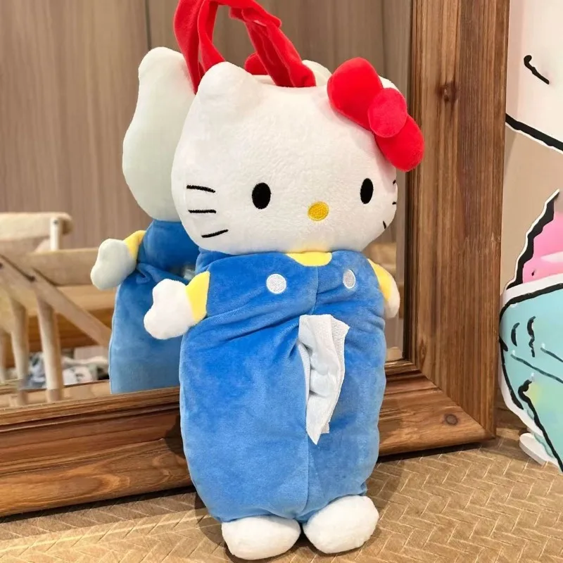 

Милая бумажная коробка «Hello Kitty», мультяшная аниме, настенная подвеска для гостиной, спальни, изголовья кровати, кавайная сумка для хранения, украшение, оптовая продажа