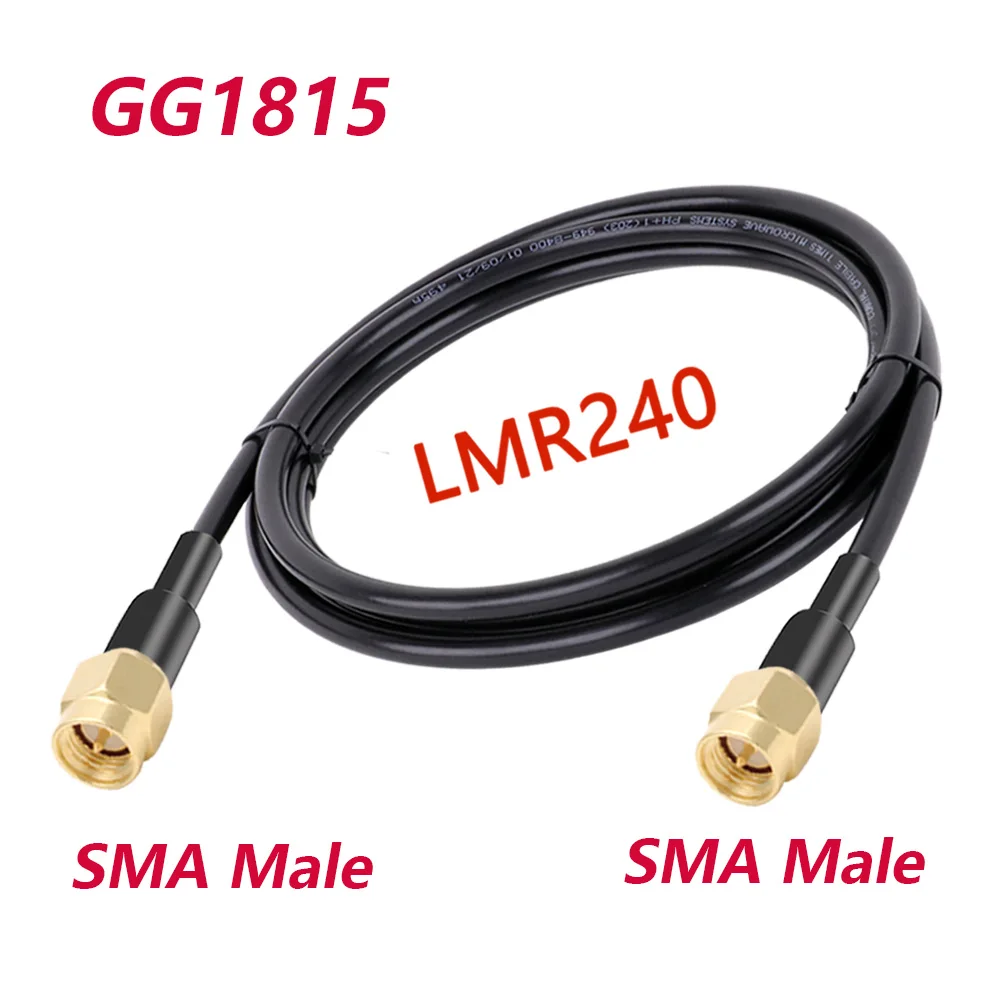 LMR240 RF Coaxial Cable SMA Male to SMA Male High Frequency Signal Antenna Low Loss Standing Wave 50-4 Pigtail Adapter Jumper