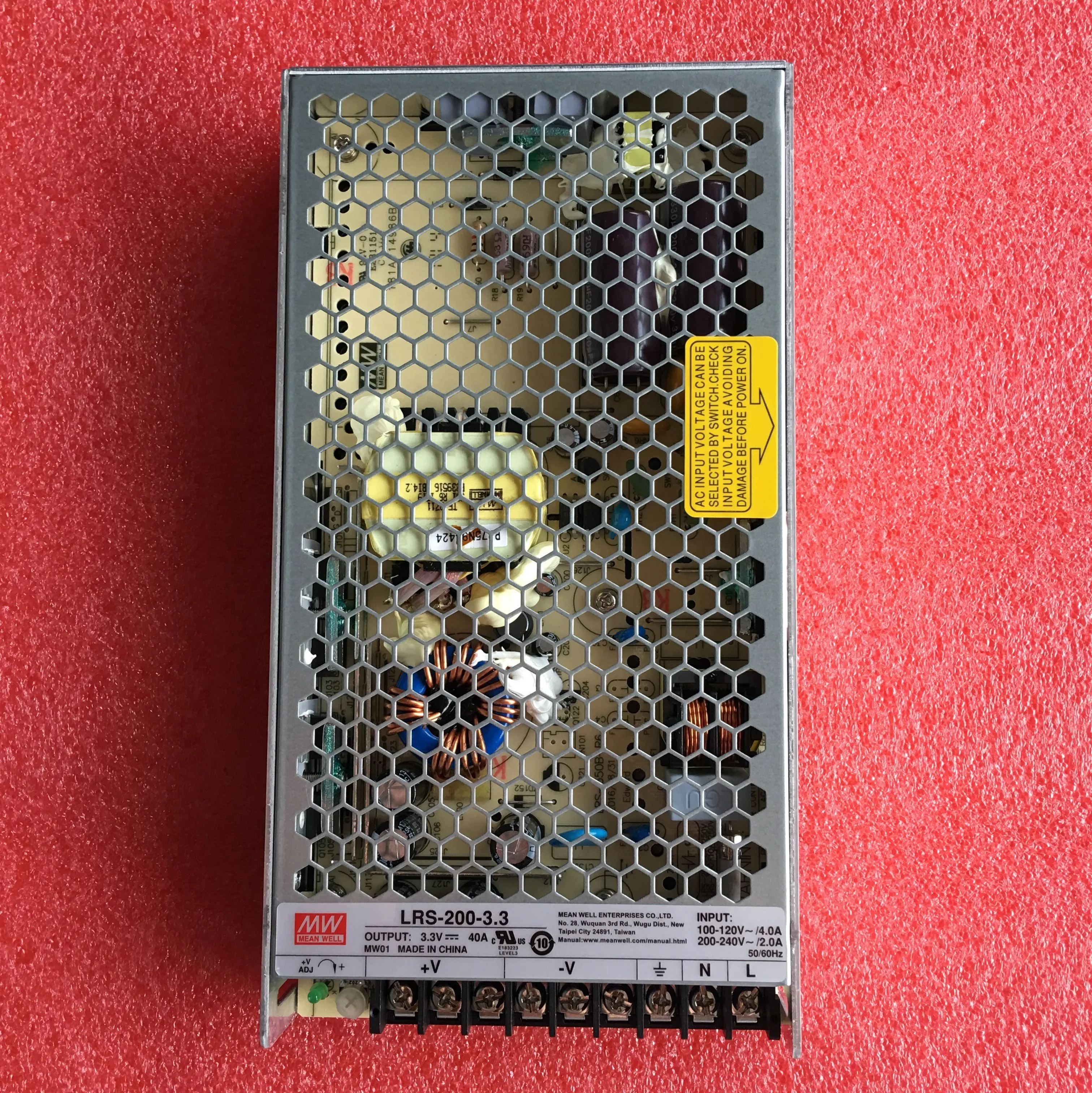 يعني جيدا LRS-200 LRS-200-5 LRS-200-12 LRS-200-15 LRS-200-24 LRS-200-36 LRS-200-48 ميانويل LRS 200 200 واط أصلي وحقيقي #5