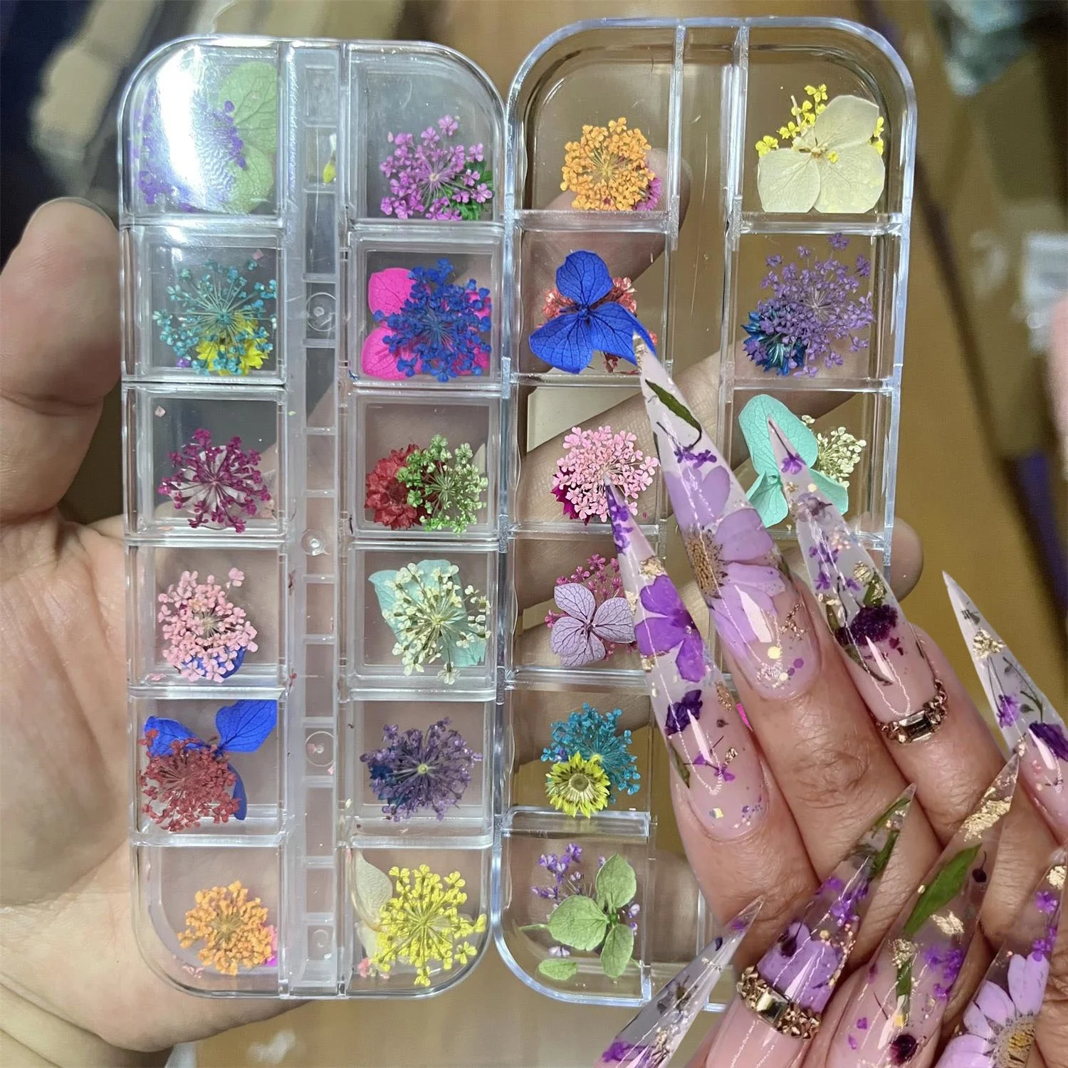 1 Box 3D Dried Flow…