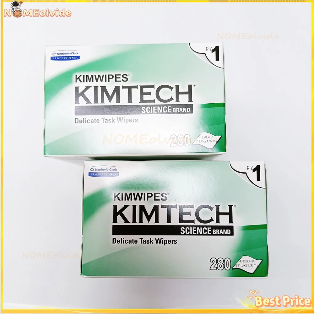 

Kimwipes Kimperly Wipes Optical Import Wiping Fiber KIMTECH Cleaning Paper