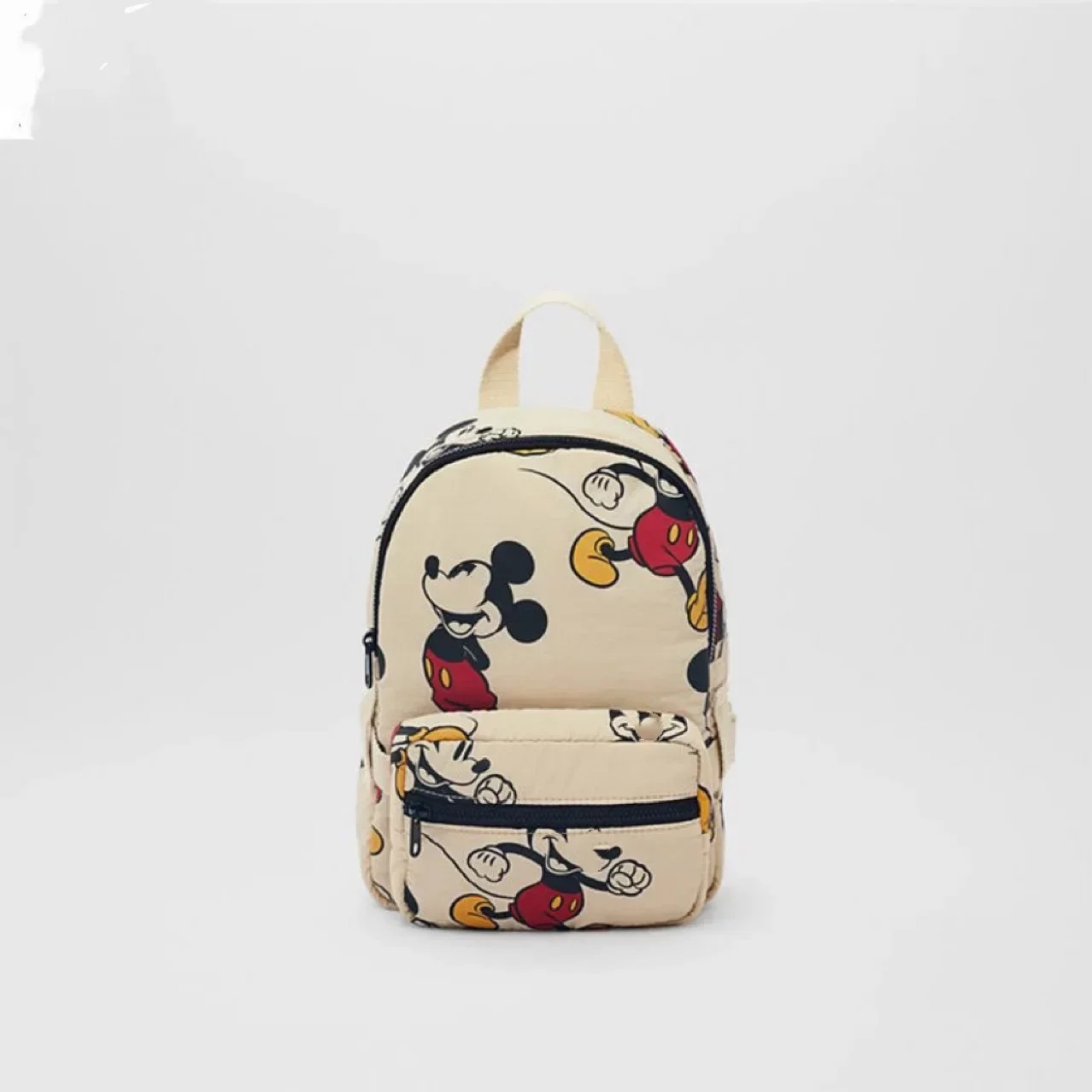 Disney-mochila Kawaii de Mickey Mouse para niñas, Mini mochila de viaje con estampado de lentejuelas, almacenamiento a la moda, para guardería