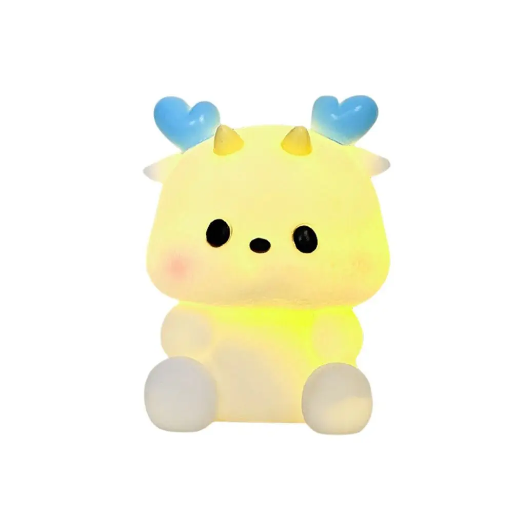 Soft Light Dragon Night Light Warm light Battery Powered Bedside Table Light Eye Protection Desktop Decoration Lamp