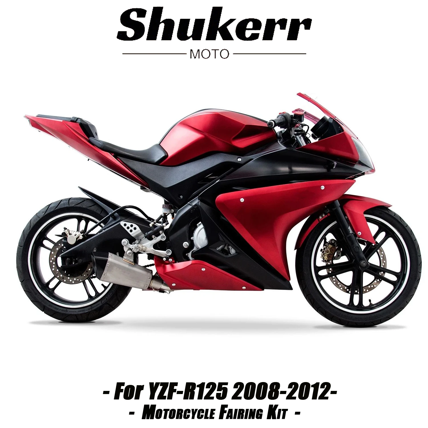

New Abs Red Black Motorcycle Plastics Fairing Kit Injection Mold Bodywork Panel Kit Fit for Yamaha Yzf R125 Yzf-R125 2008-2013