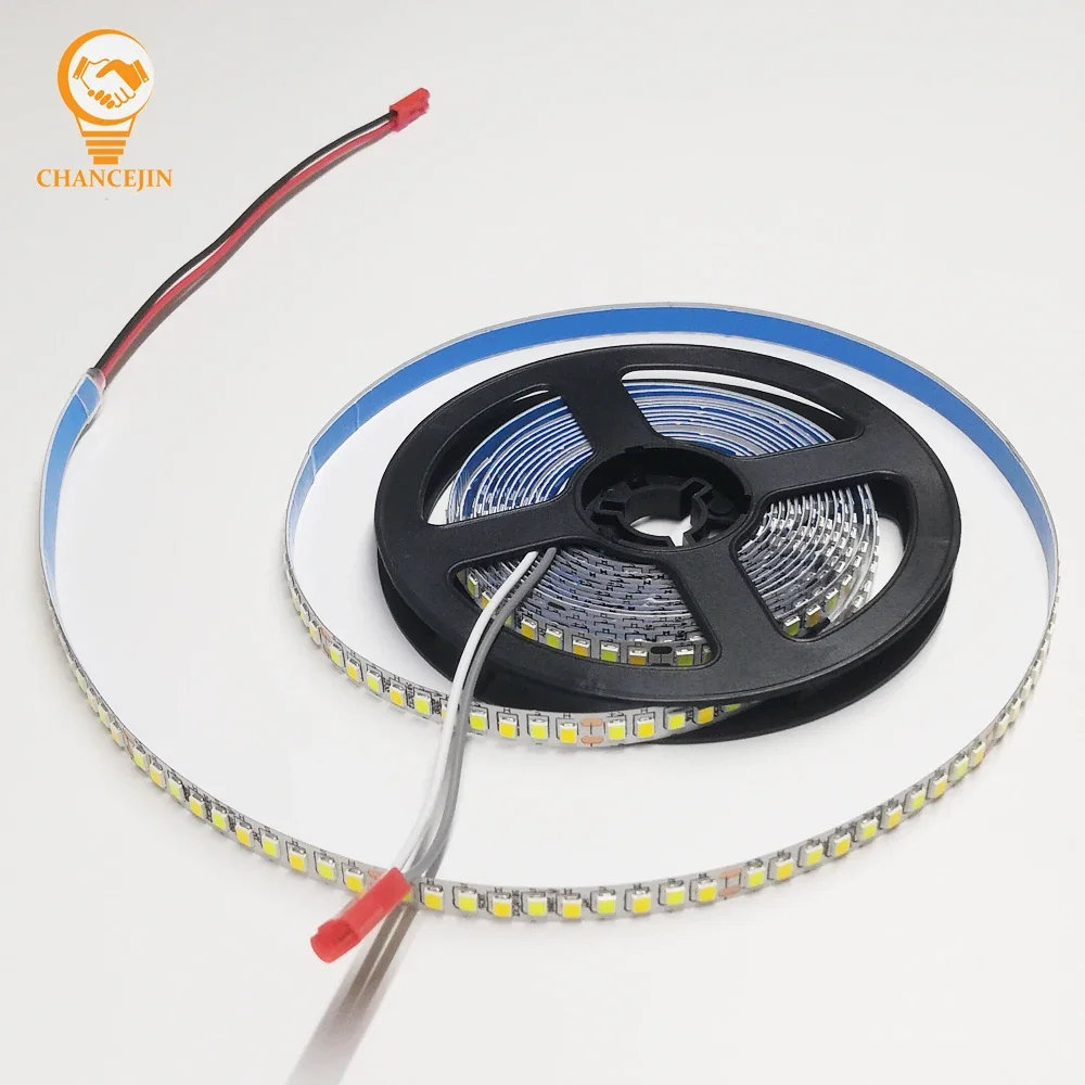 3 meters 2835 200D dual colors LED strip for repairing chandeliers, 3000K+6500K LED ribbon (51-60W)X2colors for indoor lighting