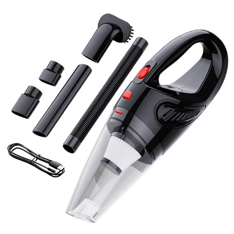 

Powerful Cyclone Suction Rechargeable Vacuum Cleaner Quick Charge For Car Home Pet Hair