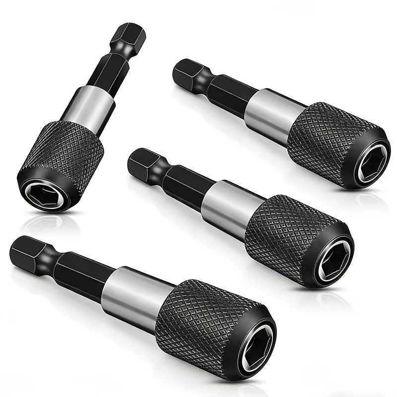 Professional Grade Magnetic Batch Head Quick Release Hexagonal Shank Chuck, Used for 1/4 inch Drill Bits