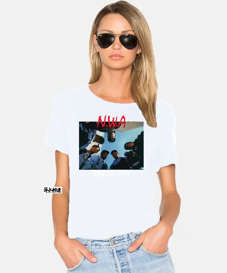 NWA Straight Outta Compton American Rap Hip Hop Men's T-Shirt High Collar Ultra Slim Fit Long Sleeve Youth Fashion 2015 Summer