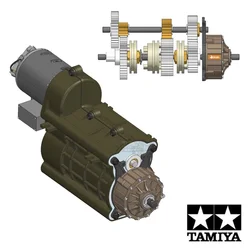 Metalowa modernizacja głowicy zmniejszającej moc obrotową skrzyni biegów do 1/14 Tamiya RC wywrotka wywrotka SCANIA VOLVO BENZ MAN Part