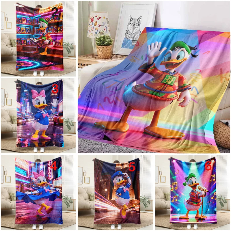 

Disney Donald Duck Chinese Style Blanket Soft Flannel Throw Sofa Bed Cover Home Decor