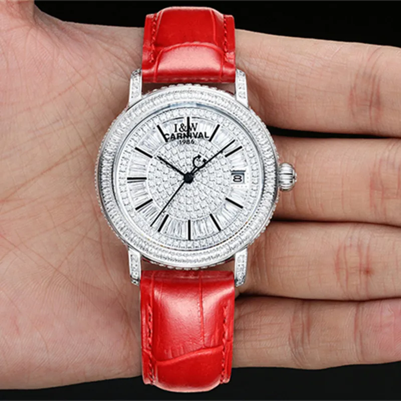 CARNIVAL Brand Mechanical Watch Womens Luxury Original MIYOTA Movement Automatic Wristwatches Waterproof for Women Reloj Mujer