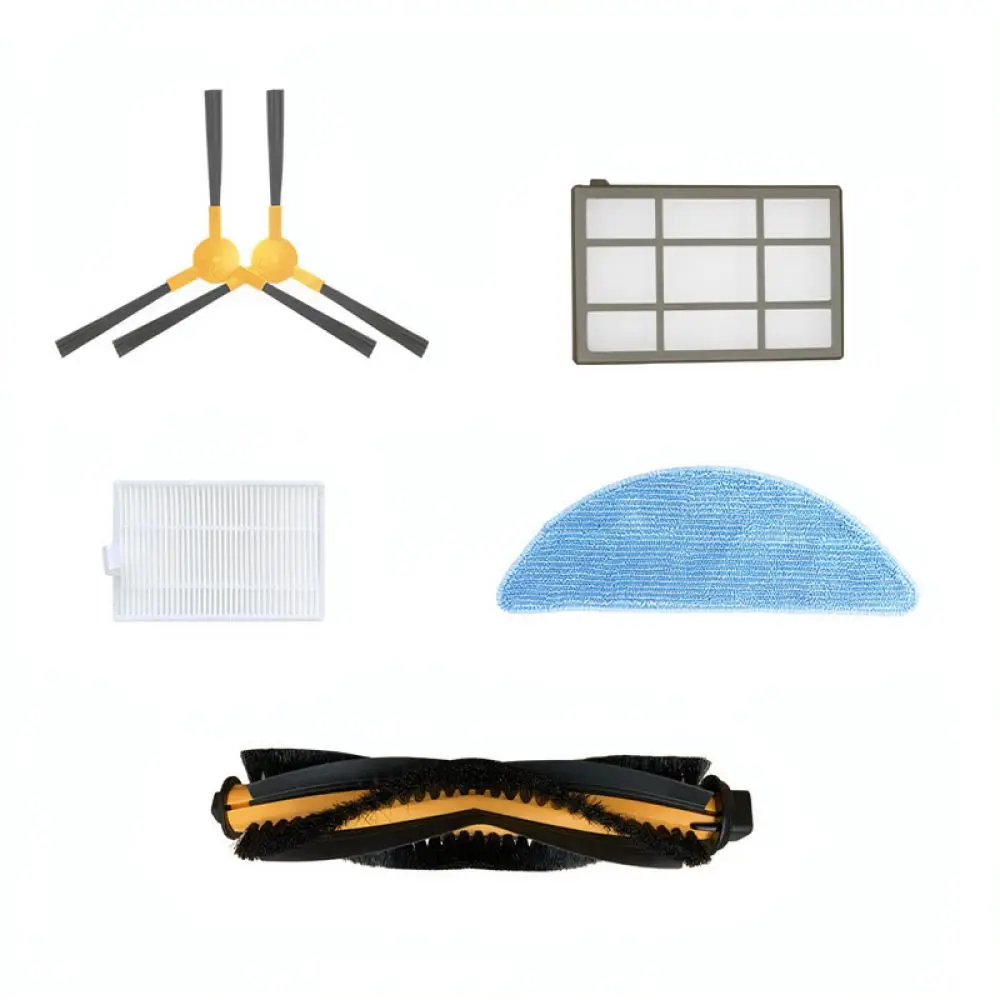 Robot Vacuum Cleaner Parts For Kitfort KT 545 KT 571 KT 572 KT 5107 Main Brush Side Brush Hepa Filter Mop Replacement Set