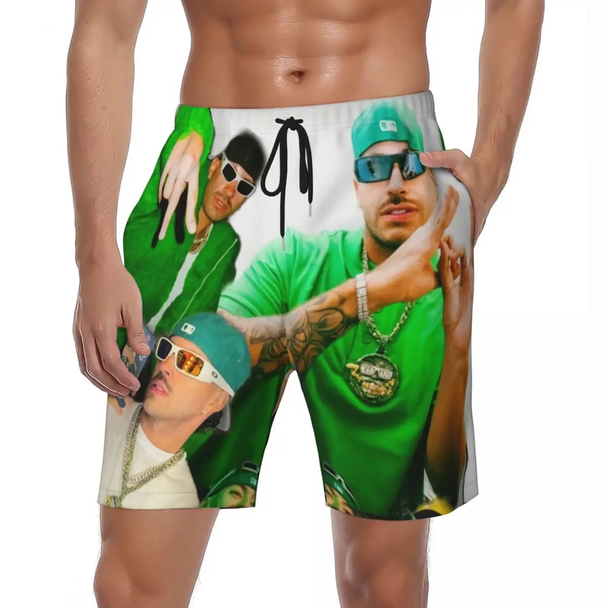 

F-Feid Ferxxos шорты для доски летние колумбийские певицы спортивные пляжные шорты мужские быстросохнущие плавки Y2K в стиле ретро больших размеров