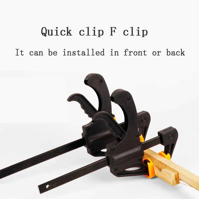 

Quick F-clip Steel Track C-type DIY Woodworking Clamp Board Fixing Fixture With Adjustable Compression Strength Tool