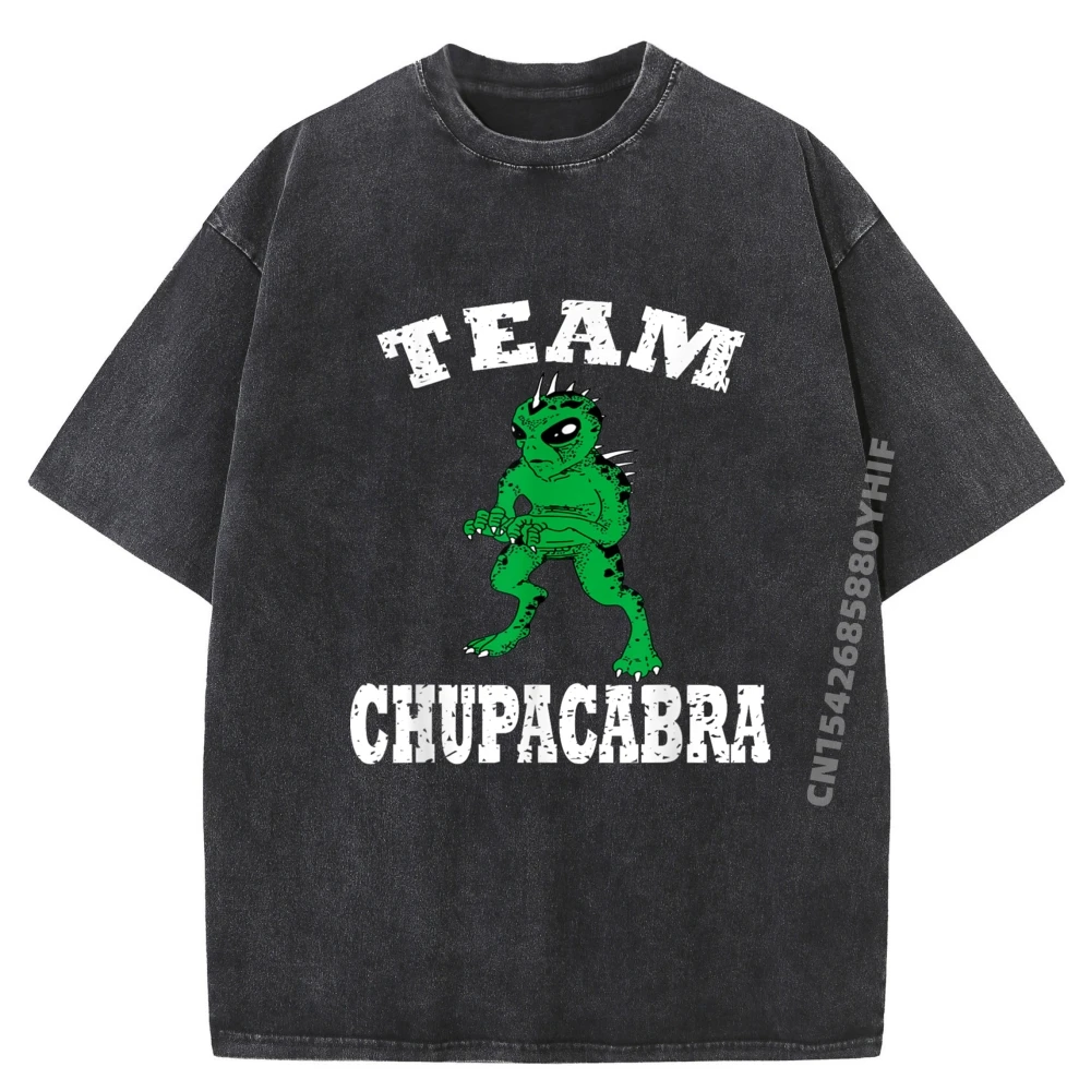 

Последняя стираная рубашка Team Chupacabra Legendary Creature Street Wear Футболка с принтом Мужские топы и футболки