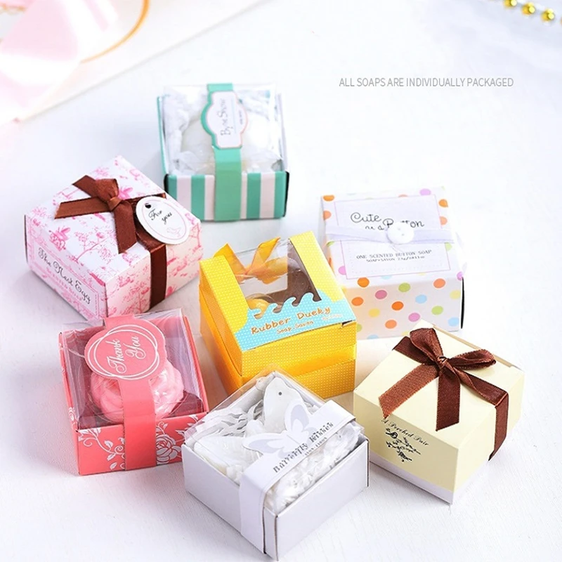 Baby Shower Birthday Party Favors Gift Box Thank You Mini Soaps Wedding Favors Gift Souvenirs For Guest Bar Mitzvah Batmitzva