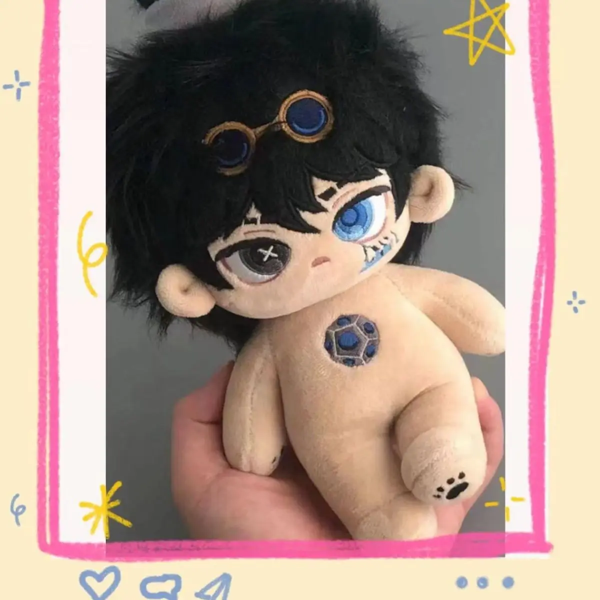 Peluche de 20cm de Game Identity V, Cosplay de tungsteno con muñeco de esqueleto, juguetes para colección de Fans, regalo de cumpleaños de felpa