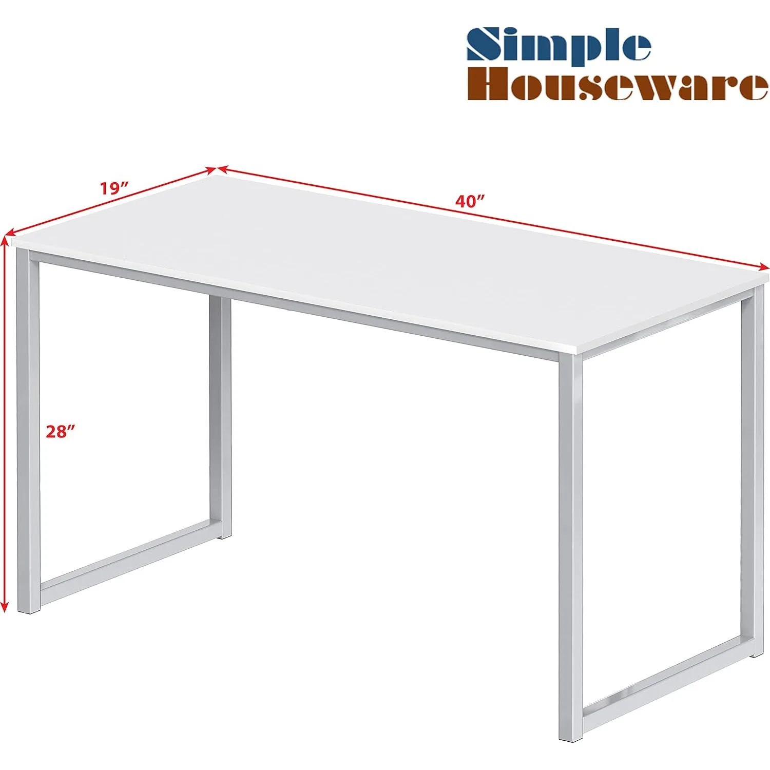 Mission Home Office 40-inch computerbureau, wit