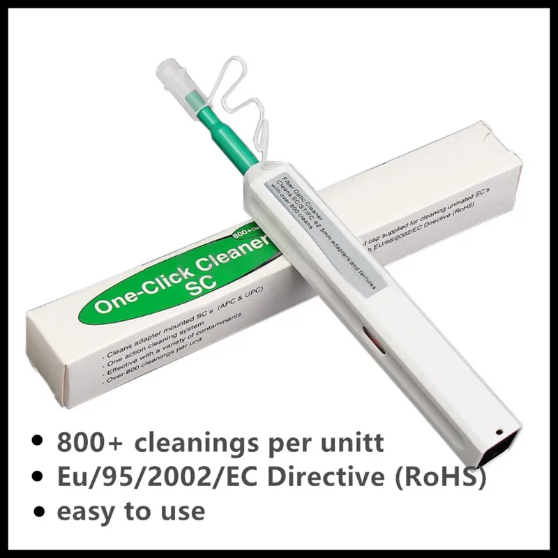 5/10/20/30/40Pcs One-Click Cleaner Tool 2.5mm Promotion SC/FC/ST  Fiber Optic Clean Cleaning Pen 800 Cleans Ftth tool Cleaner